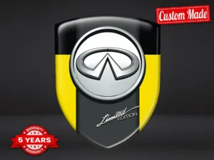 Infiniti Domed stickers Racing Style Custom Domed Style